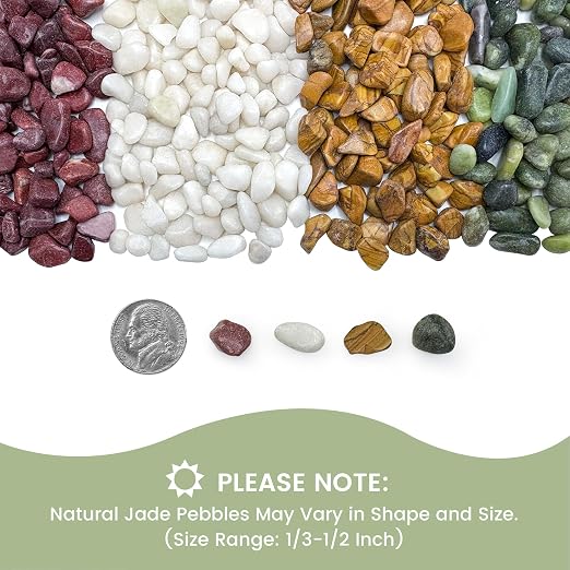SIDONG 20 LB Natural Gravel Pebbles, 2/5 Inch Small Pea Gravel Stones, Decorative River Rocks for Succulents, Aquariums, Vases, Indoor Plants, Garden Landscaping, DIY