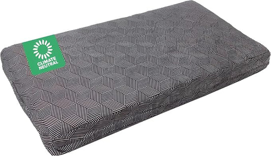 Molly Mutt Large Crib Mattress Cover - Rough Gem Print - Measures 27”x52”x5”- 100% Cotton - Durable - Breathable - Sustainable - Machine Washable Dog Bed Cover