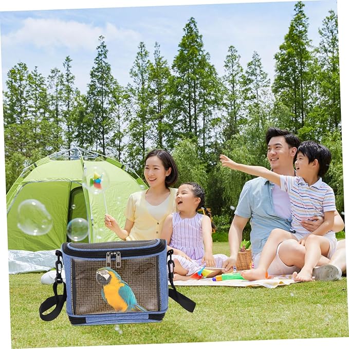 Mipcase 1pcs Transparent Parrot Carrier Bag Outdoor Pet Birds Storage Pouch Breathable Cross Body Tote Comfortable for Travel Versatile Handbag Shoulder Bag Options