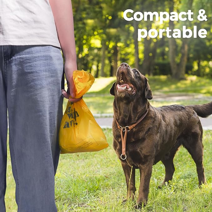 Dog Poop Bags Rolls Guaranteed Leak Proof and Extra thick Poop Bags for Dogs,120 Count 8 Rolls,Lavender Scented,Cornstarch Based Doggie Poop Bag for Puppy and Big Dogs