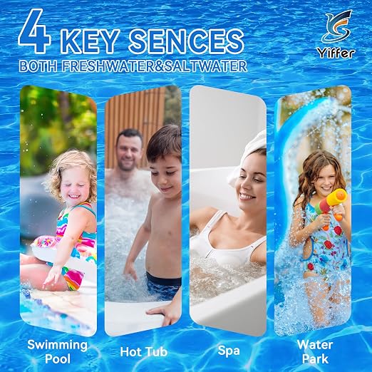 175-Count 7-Way Pool Test Strips,Water Chem Test Hot Tub Spa | Test Bromine,Total Alkalinity,pH,Free Chlorine,Total Hardness,Cyanuric Acid,and Total Chlorine