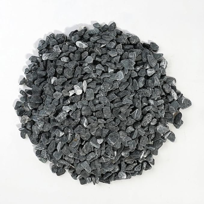 12 LBS Natural Gravel for Fish Tank, StoneCreek Betta Fish Aquarium Gravel, Vase Filler, River Rocks, Fish Tank Decorations, Perfect for Aquarium Decor, Fish Tank, & Indoor Plant, Black