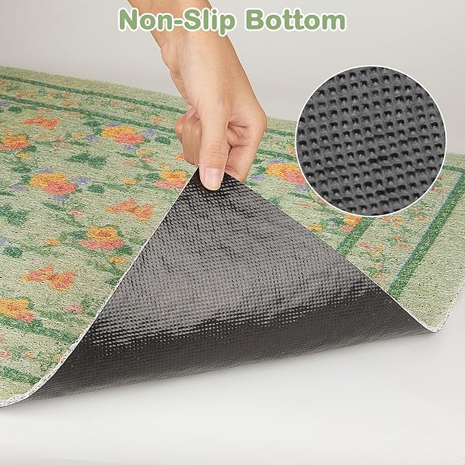 Unicorn Catcher 24x15 inches Cat Litter Mat Non-Slip Bottom Litter Box Mat Urine-Proof Soft Litter Mat for Cats Waterproof Pads Protects Floors Cat Mat for Litter Box