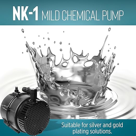 Little Giant "NO KORODE" 115-Volt, 1/150 HP, 210 GPH NK-1 Mild Acid, Alkalis and Hard Water Submersible Centrifugal Pump, Black, 526003