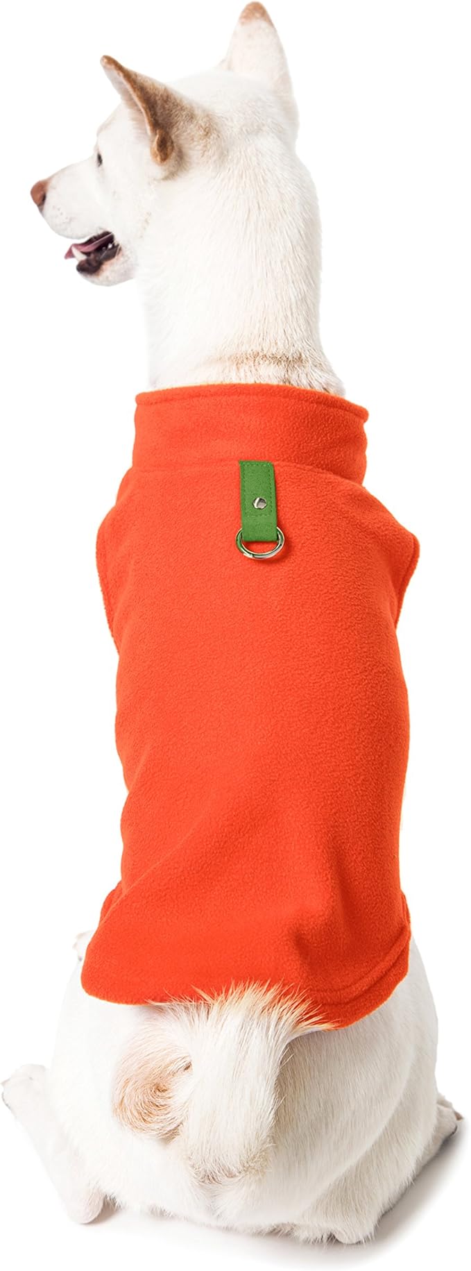 Gooby Fleece Vest Dog Sweater - Pumpkin, X-Large - Warm Pullover Fleece Dog Jacket with O-Ring Leash - Winter Small Dog Sweater Coat - Cold Weather Dog Clothes for Small Dogs Boy or Girl (Pack of 2)
