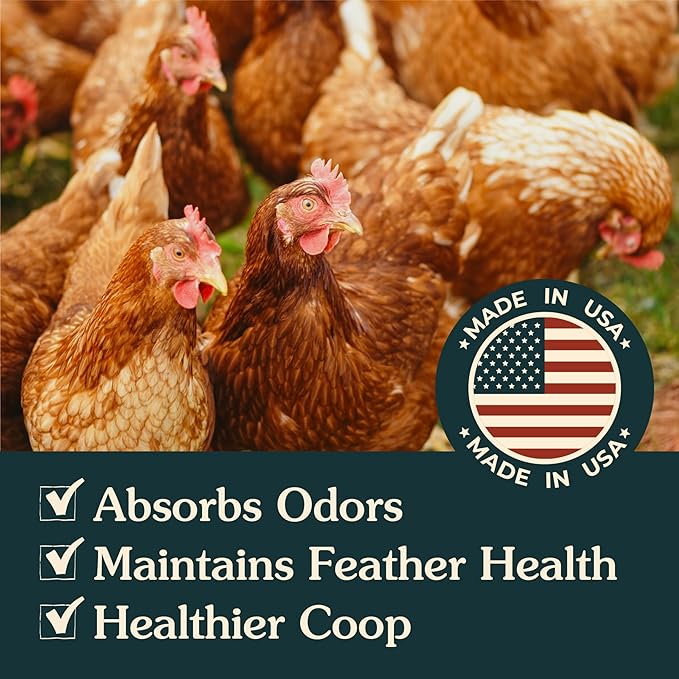 Zeolite Chicken Dust Bath, 24 lb | All-Natural Finely Milled Zeolite Dust | Natural Kraft Box Packaging | Made in The USA