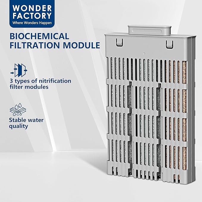 S1 Fish Tank Filter Replacement Cartridge for S1 Smart Fish Tank, Internal Sponge Filtration Media Aquarium Accessories Physical Cleaning for Clear Water (Red & Gray Shipped Randomly)