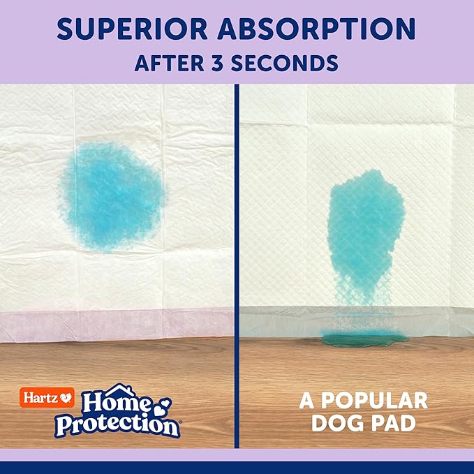 Hartz Home Protection Super Absorbent Odor Eliminating Lavender Scented No Leak Dog Pads,XL 30 count