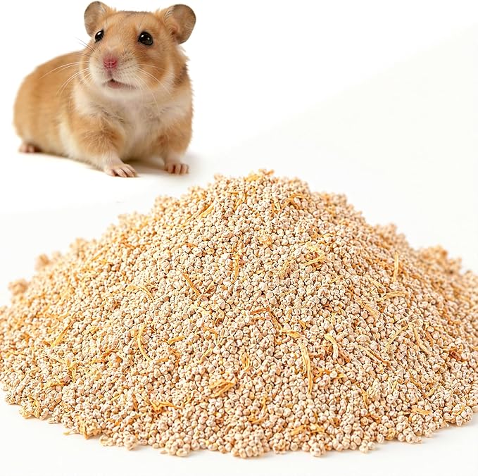mini&moe Hamster Sand Bath - Natural Fine-Grain Corn Bathing Sand Soft & Low-Dust mall Pet Litter Absorbent for Guinea Pig, Gerbils, Chinchillas, Mice