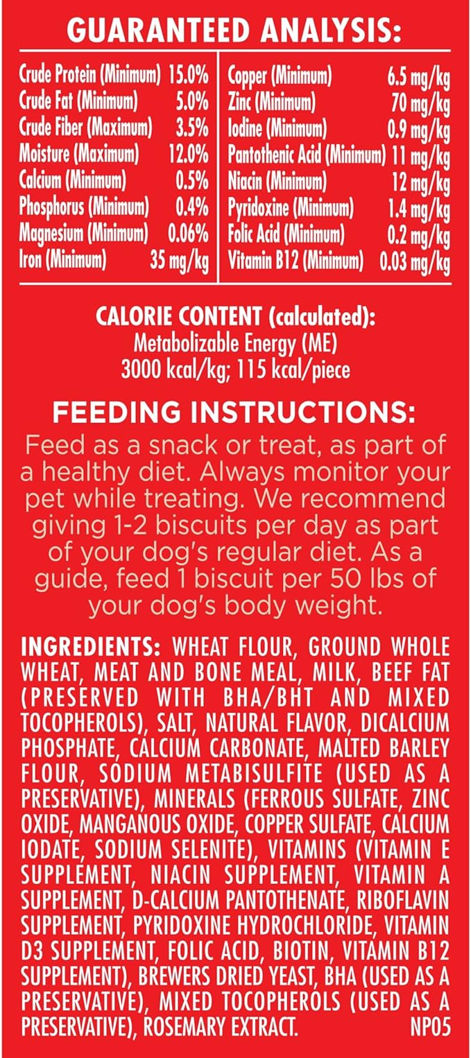 Milk-Bone Original Dog Treats Biscuits for Large Dogs (Packaging May Vary), 24 Ounces (Pack of 2)