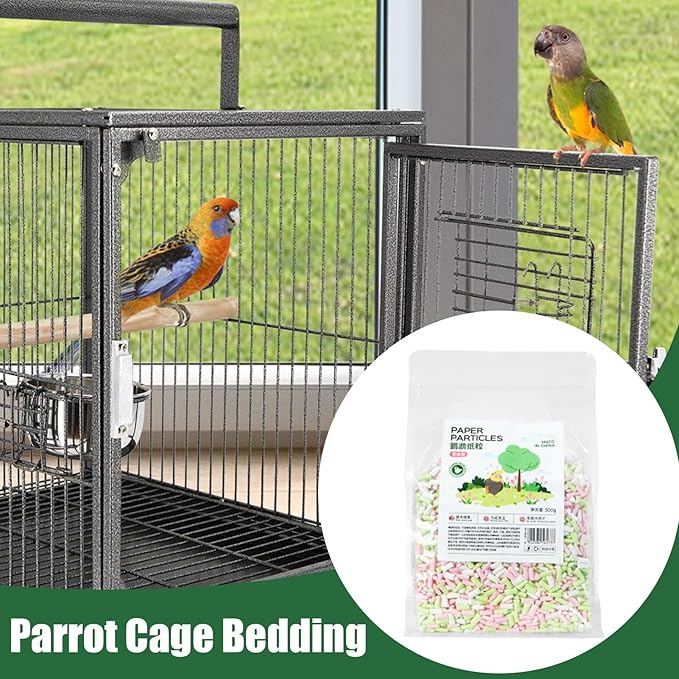 Bird Bedding – Natural Hamster Bedding | Parrot Paper Supplies with Soft Wood Shavings, Small Animal Cage Liner for Odor Control, Pet Litter Accessories for Guinea Pig, Gerbil, Hedgehog,