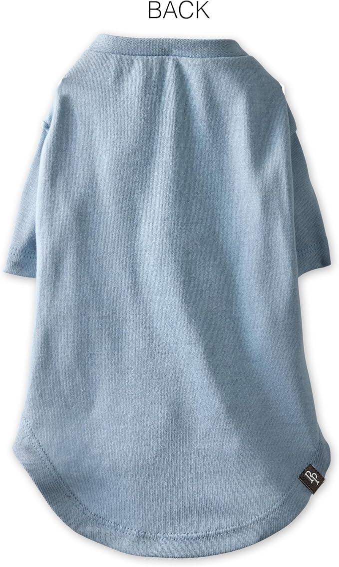Pet Passion Toby II - The Perfect Tee, 3 Pack Short Sleeve Pet T-Shirt 100% Organic Cotton Tees Clothes for Small, Medium, Large Dogs, Navy Ombre, XX-Small (4-7 lbs)