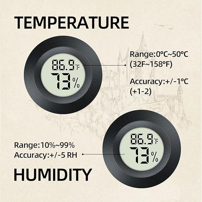 Bearded Dragon Travel Backpack Carrier with Reptile Thermometer and Humidity Gauge Lizard Travel Cage Space Capsule Clear Bubble Window Astronaut Reptile Bag for Ball Python (Pink, Backpack+PG LSH)