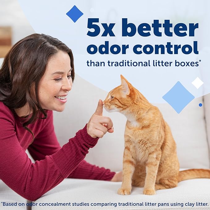 PetSafe ScoopFree Disposable Crystal Cat Litter Tray - Easy Cleaning Box - Refill Tray for Automatic Litter Box - Lavender Scent - 4.3 lb Bags - 6 Pack