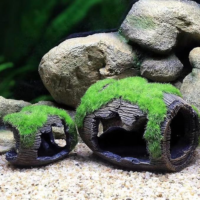 Betta Fish Tank Accessories Decorations, Small Fish Cave Aquarium Hideout, Fish Tank Ornament 5"