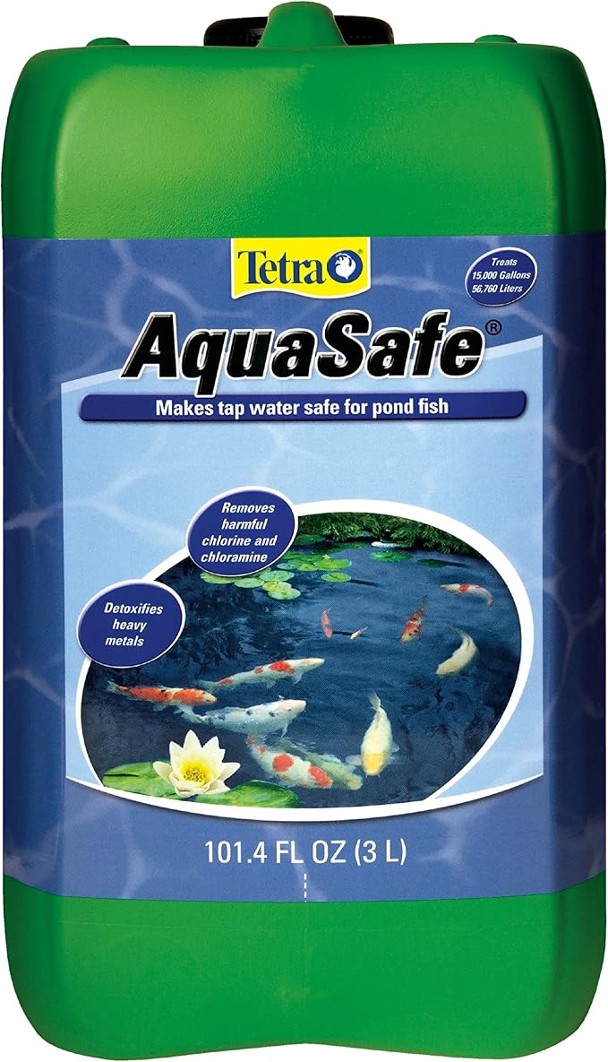 TetraPond AquaSafe 101.4 Ounces, Makes Tap Water Safe For Pond Fish