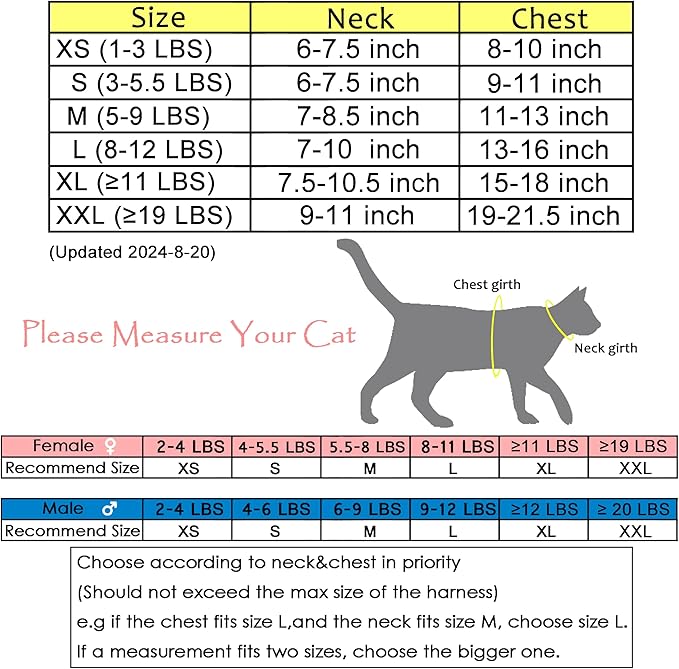 Kitty Harness and Leash for Walking Escape Proof Breathable Mesh Fabric, Solid Grey, Small, Adjustable Cat Walking Jackets, Padded Stylish Cat Vest