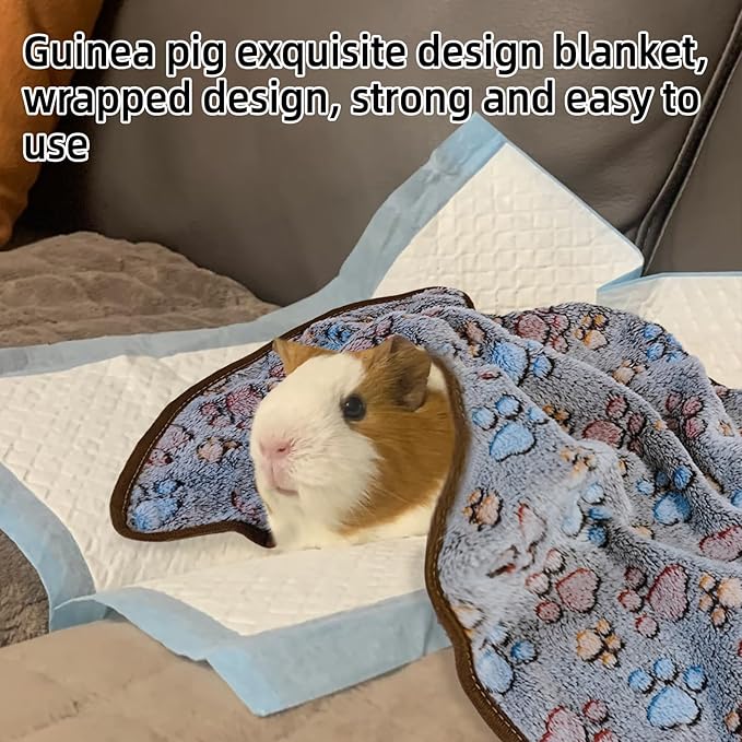 Guinea Pig Hideout Tunnel Rabbit Hide House Detachable Hideaway for Hamster Bunny Chinchilla Hedgehog Small Animal (Blue)