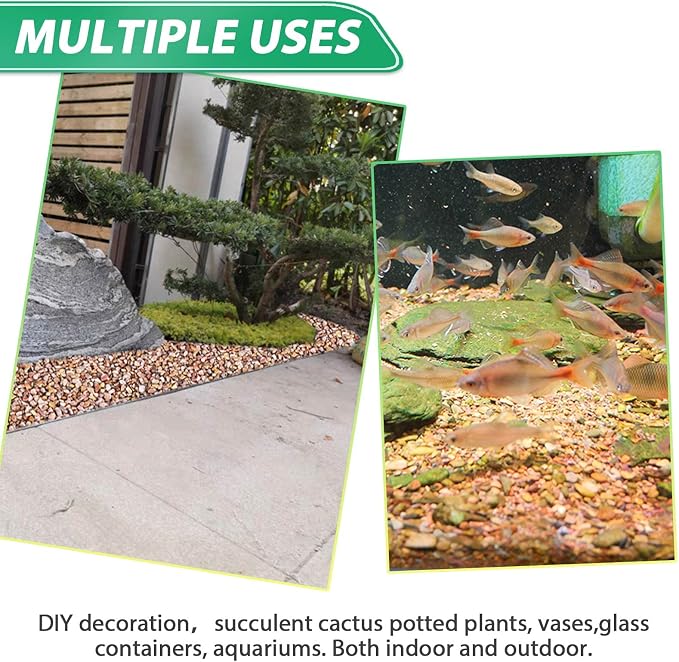 Succulent Rocks for Plants Tiny Pebbles for Planters 11.8LB Pea Gravel Bulk Course Sand Soil Small Decorative Stones for Indoor Bonsai Pots Cactus Top Dressing Aquarium Garden Landscape, Red