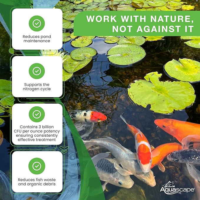 Aquascape Dry Beneficial Bacteria for Pond and Water Features, 8.8 Ounce (Pack of 1), 98948 , white