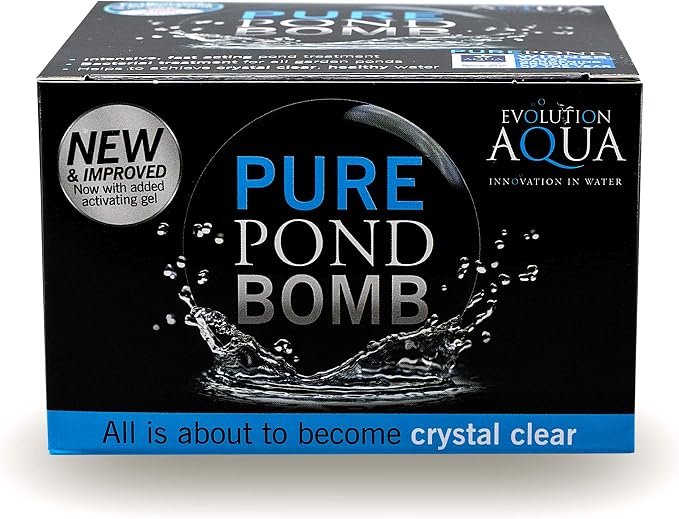 Evolution Aqua Pure Pond Bomb – for Crystal Clear Healthy Water, Treats up to 20,000 litres