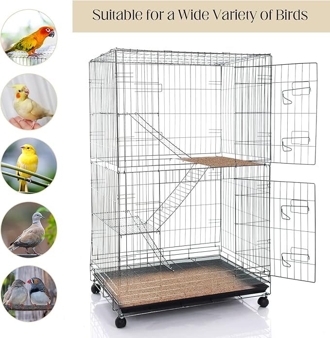Fabbay 100 Pcs Gravel Paper for Bird Cage Gravel Liner Paper Pet Sandpaper Special for Bird Cage in Sea Sand, Easy Clean Pet Sandpaper Calcium Paper for Birdcage Parrots Cockatiels(11 x 17 Inch)