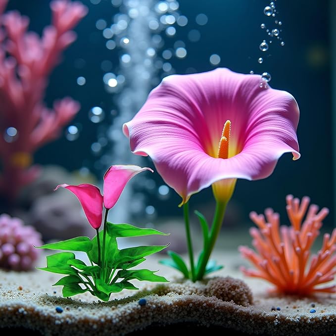 1Pc Aquarium Decoration Artificial Aquatic Plant Waterweed Craft Silk Flower Plastic
