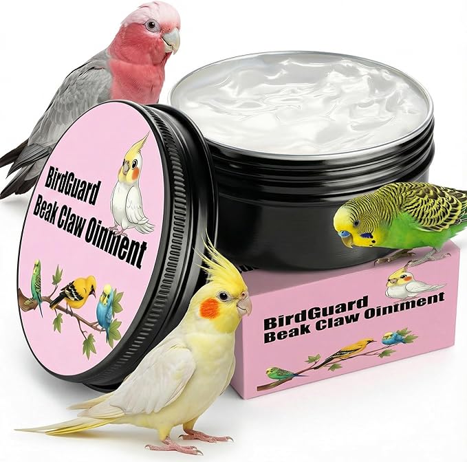 XANADU 2.5 Oz Bird Beak Oil & Feet Ointment, BirdGuard Balm for Parrot Beak Care & Cracked Claws, Moisturizing Relief for Dry Beaks & Skin, Budgies & Cockatiels