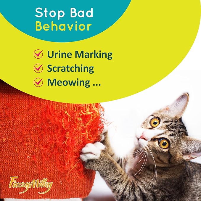 Calming Collar for Cats - Cat Calming Collar Infused with Synthetic Pheromones, Cat Pheromone Diffuser Necklace for Anxiety Relief, Travel, Keeping Quiet - 4 Weeks Supply Each Collar (Orange, 4P)