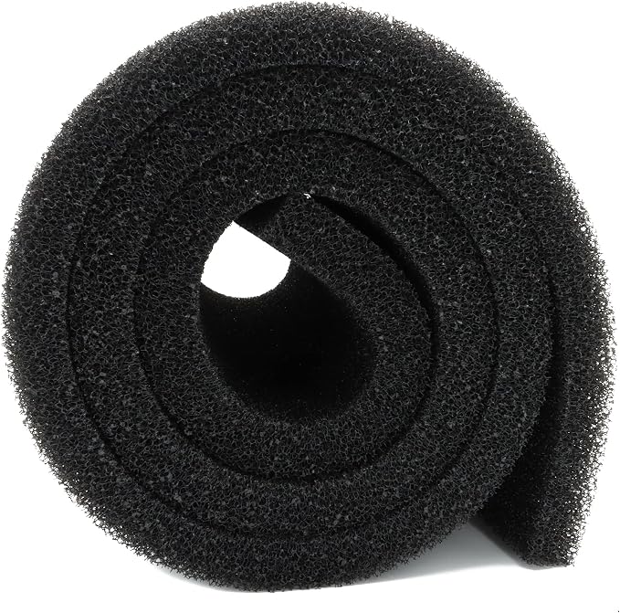 Aquarium Filter Media Foam Material Cut to Fit, 12" x 72" x 1", 20ppi | Bio Pre Filter Sponge Pad Sheet, For Fish Tank