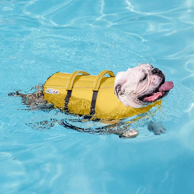 Outward Hound Granby Splash Yellow Dog Life Jacket, XL