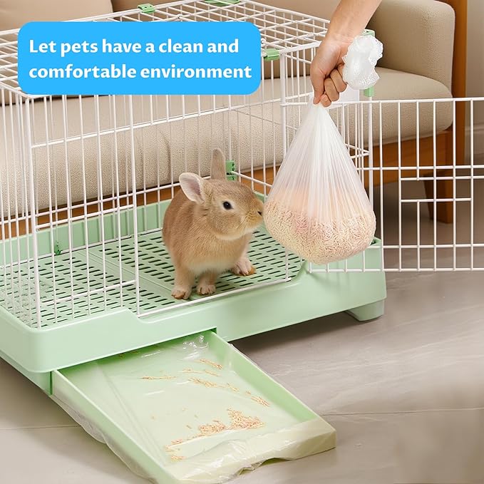 Disposable Birdcage Mats - 50-Piece Pack Of Plastic Small Animal Cage Mats, Waterproof, Easy To Clean, Leak-Proof, Portable Birdcage Mats Suitable For Budgies, Hamsters And Rabbits (20x18 Inches).