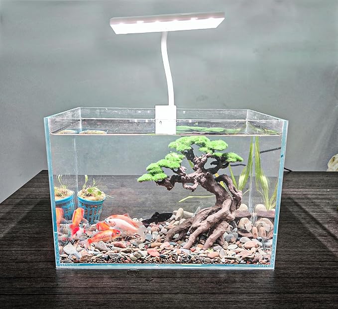 Novelsite Fish Tank Decoration- Cliff Bonsai Trees with Faux Moss- Aquarium Decoration Aqua scaping- Made of Sandstone-Goldfish Betta Fish Tank Decor