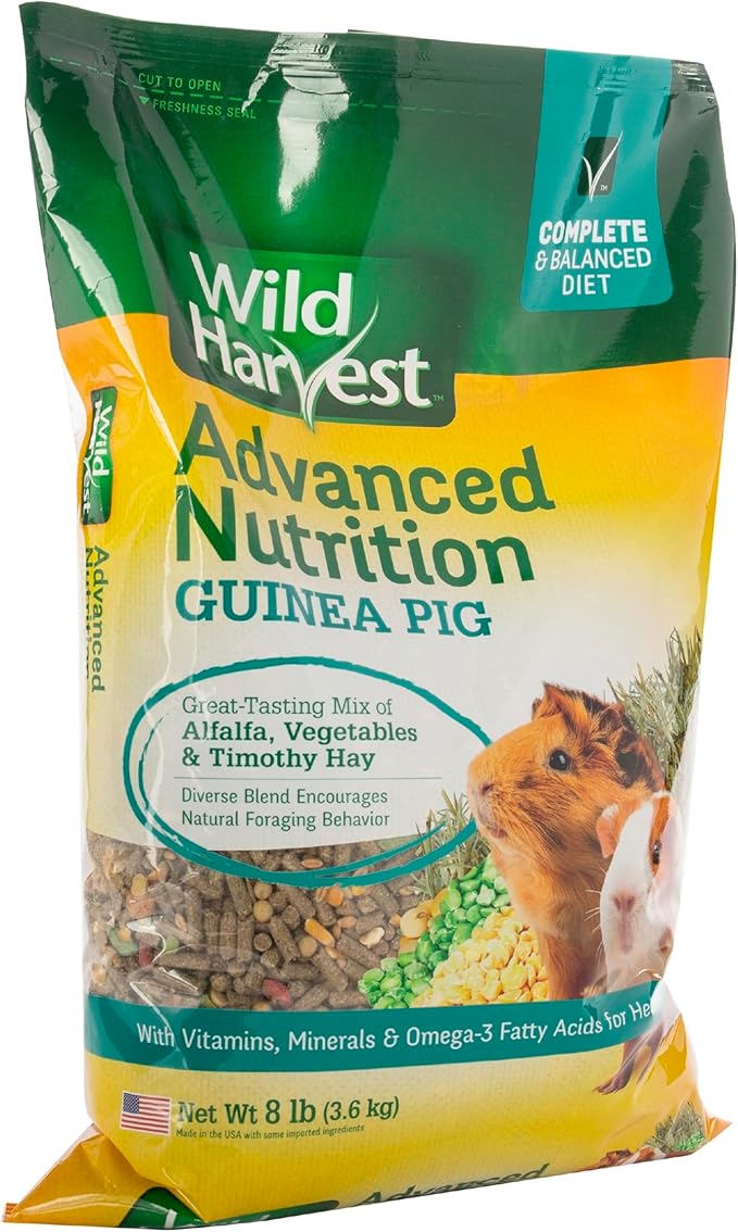 Wild Harvest Advanced Nutrition Guinea Pig, Complete And Balanced Diet, 8 Pounds