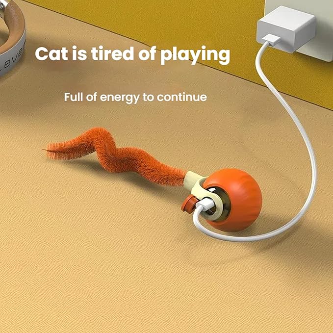 Interactive Cat Toys for Indoor Cats,2 Automatic Moving Kitten Toys,Cat Toys for Bored Indoor Adult Cats,Smart Rechargeable Cat Enrichment Toys for Small/Medium/Large Cats to Keep Them Busy, Cat Balls