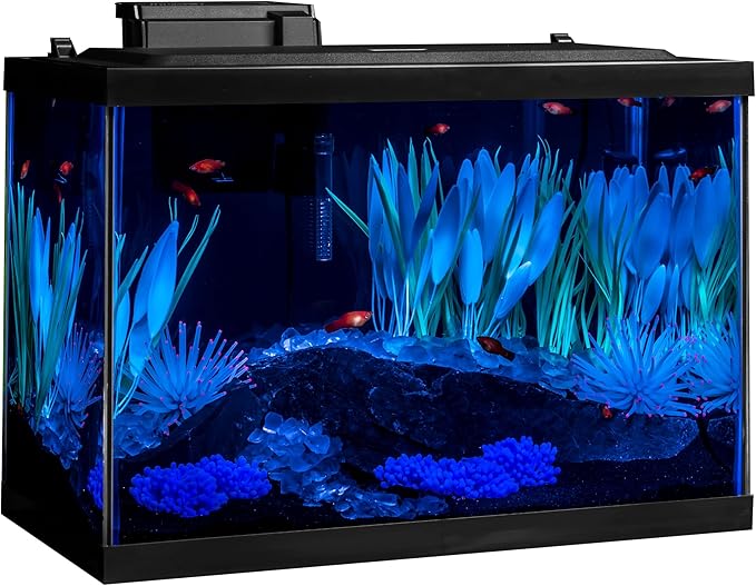 Tetra ColorFusion Aquarium 20 Gallon Fish Tank Kit, Includes LED Lighting and Decor