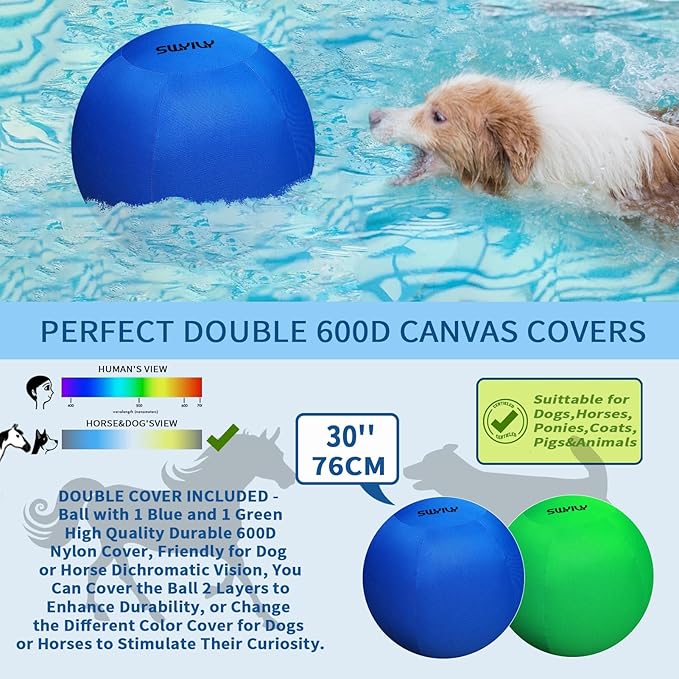Horse Ball 40inch - Extra Large Toy for Adult Horses, Ideal for Pasture & Indoor Stall Boredom Relief