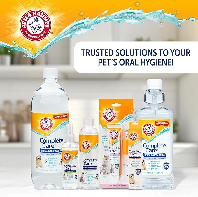Arm & Hammer Complete Care Enzymatic Dog Toothpaste with Baking Soda and Calcium, Fluoride-Free Chicken Flavor for Plaque, Tartar, and Fresh Breath, 6.2 Oz Value Size
