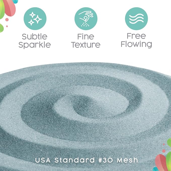 Capri Blue Unity Sand, 1 LB (16 oz), Colored Sand for Weddings, Vase Filler, Home Décor, Craft Sand, Aquarium Sand, and More