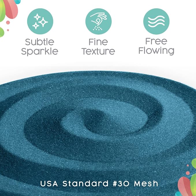 Pacific Unity Sand -1.5 LB (22oz), Colored Sand for Weddings, Vase Filler, Home Décor, Crafts, Terrariums, and More