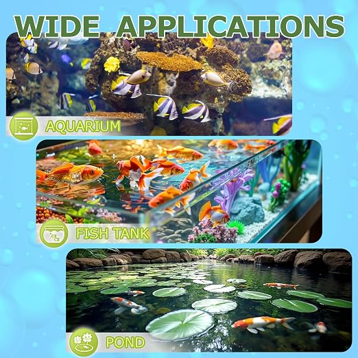 Aquarium Ammonia Test Strips Kit Fish Tank Test Strips (9-Way) | Pond Water Testing Kit for Freshwater Saltwater - Rapid Accurate Easy to Test Carbonate, Nitrate, Nitrite, Ammonia and More