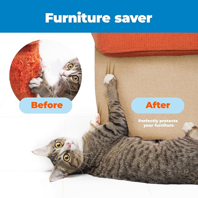 Best Pet Supplies Catify Cat Scratcher, Fun Interactive Scratchers, Posts, Poles, Claw Safe, Furniture Saver Indoor Play Support Natural Cat Behaviors Heavy Duty - Beige, 78.7 x 15.8