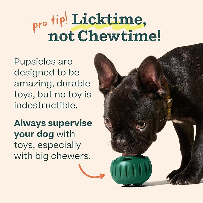 WOOF Party Pupsicle - Long-Lasting Interactive Dog Toys for Boredom - Low-Mess Design - Birthday Gifts for Dogs - XL Dog Toys - Buddy Blue