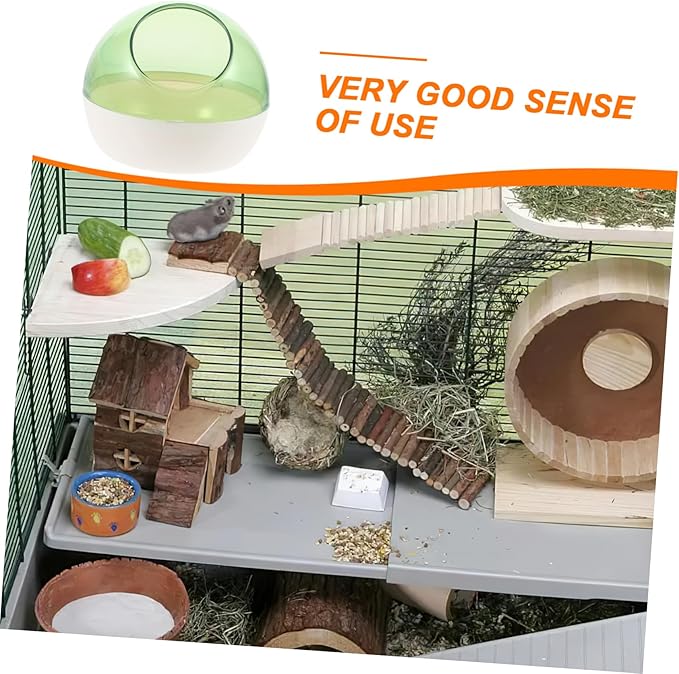 BESPORTBLE Hamster Sand Bath Tub Shower Box for Small Animals Gerbil and Chinchilla Dust Bath Easy to Clean and Store Bathing for Pet