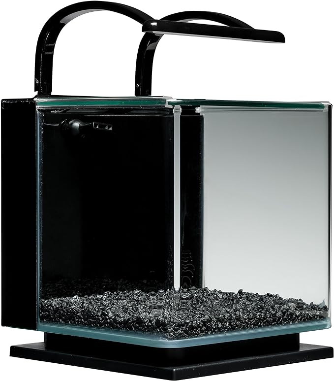 Marineland Contour 3 Aquarium Kit 3 Gallons, Rounded Glass Corners, Includes LED Lighting