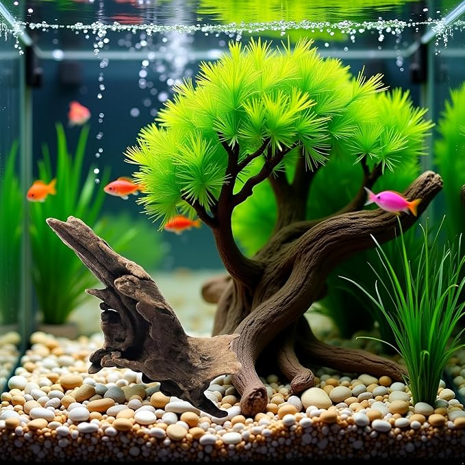 1Pc Landscape Wood Decoration Driftwood Tree Aquarium Fish Tank Plant Stump Ornament Landscap Decor Aquarium Decoration Wood Natural Trunk Random Style Handy and Professional Aquarium Décor(ZS458)