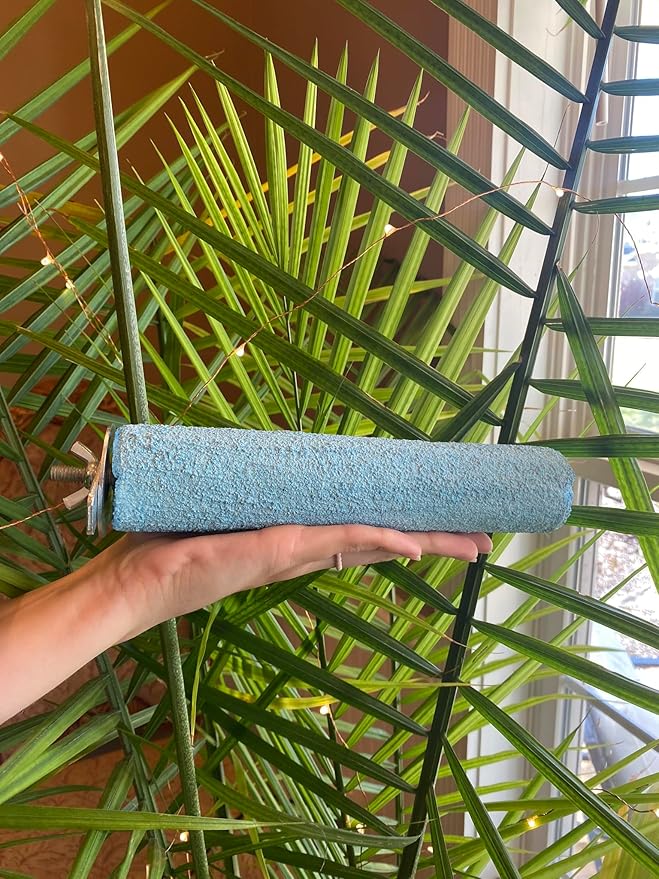 Polly's Pastels Nail Trimming & Beak Conditioning Safety Perch for Cockatiels, Cockatoos, Macaws, Parakeets, Budgies, Parrots and All Other Birds (Blue, X-Large-2" Dia. x 9" Long)