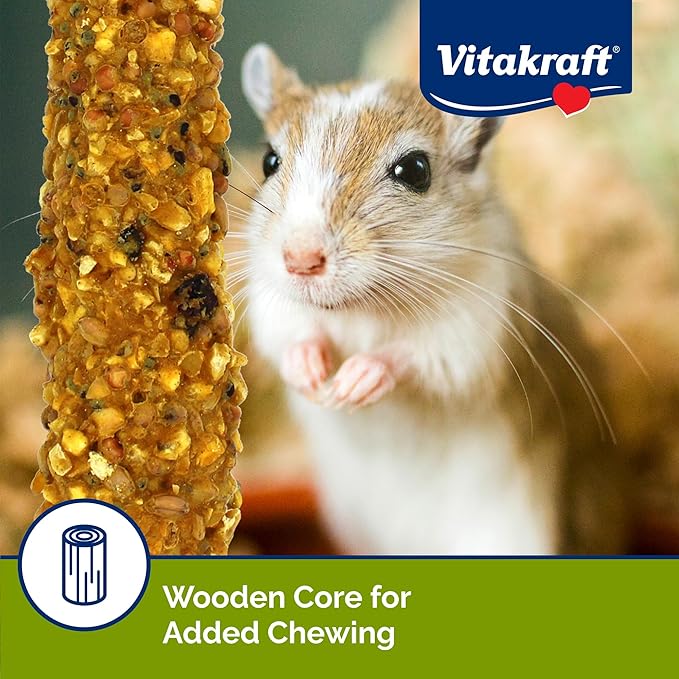 Vitakraft Crunch Sticks Hamster Treat - Peanut and Honey - Hamster Chew Sticks