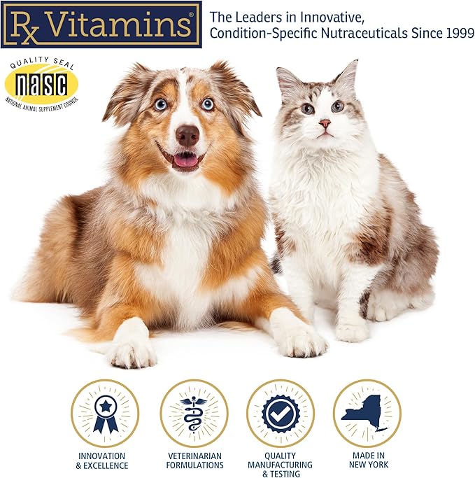 Rx Vitamins Bio-C - Vitamin C for Dogs and Cats - with Lemon Bioflavonoids for Allergy Relief - Immune Support Supplement - Promotes Healthy Coat and Skin - Joint Supplement - 4 oz