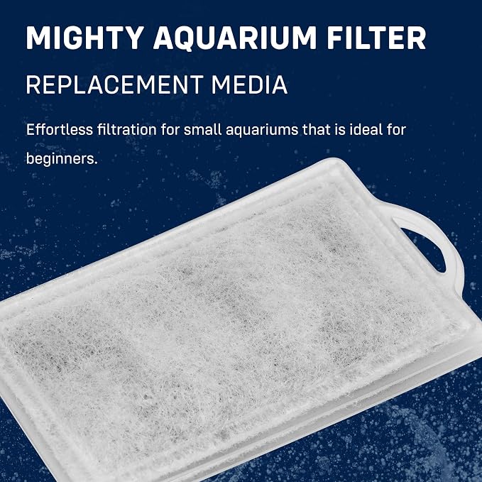 Mighty Aquarium Filter HOB Replacement Media - Replacement for Fish Tank Filters, Hang-on-Back Small Aquarium Filter Replacement Filter Cartridge, L MG12 Replacement Cartridge, 2-Pack